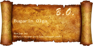 Bugarin Olga névjegykártya